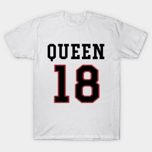 18th Birthday Gift Slab Queen 18 T-Shirt